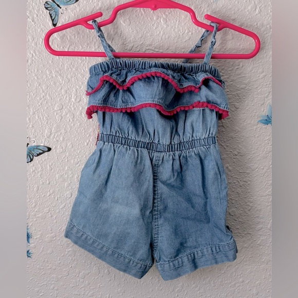 Cute Sequined Belted Romper Baby Route 66 - Picture 2 of 13